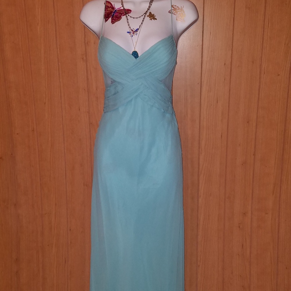 Baby Blue Cachè Evening Gown